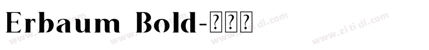 Erbaum Bold字体转换